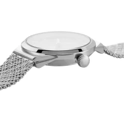 Hot CODHOR Montre Lola Noir cadran argenté fond noir bracelet acier argenté