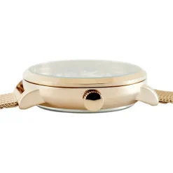 Outlet CODHOR Montre Louise Noir cadran doré rose fond noir bracelet acier doré