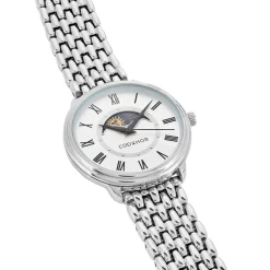 CODHOR Montre Louna Argenté cadran argenté fond argenté bracelet alliage argenté