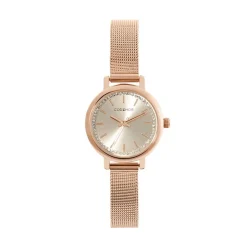 Sale CODHOR Montre Nerine Rose cadran doré rose fond rose bracelet acier doré rose