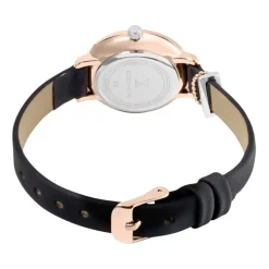 Best CODHOR Montre Nérine Noir cadran doré rose fond noir bracelet synthétique noir