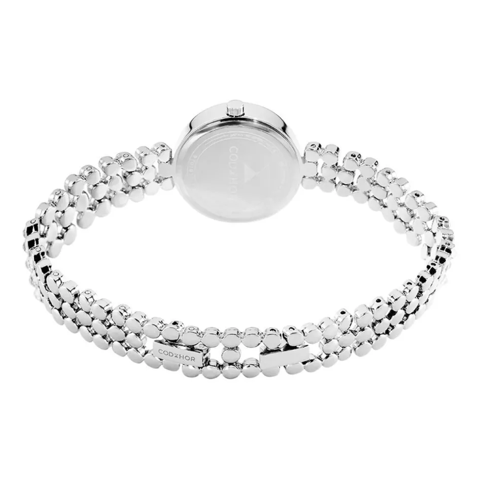 Clearance CODHOR Montre Stella Argenté cadran argenté fond argenté bracelet alliage argenté
