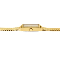 CODHOR Montre Suzy Blanc cadran doré fond blanc bracelet acier doré