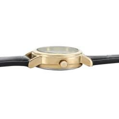 Best CODHOR Montre Veronique Blanc cadran doré fond blanc bracelet synthétique noir