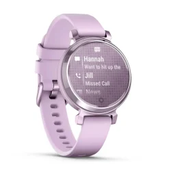 Outlet GARMIN Montre Connectée Lily 2 Mauve cadran mauve fond mauve bracelet silicone mauve