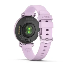 Outlet GARMIN Montre Connectée Lily 2 Mauve cadran mauve fond mauve bracelet silicone mauve