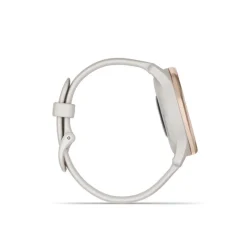 GARMIN Montre Connectée Vivomove Trend cadran ivoire fond personnalisable bracelet silicone ivoire