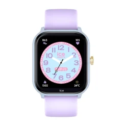 Sale ICE WATCH Montre Connectée Smart Junior 2.0 cadran bleu sky bracelet silicone violet