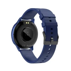 New TEKDAY Montre Connectée cadran bleu bracelet silicone bleu