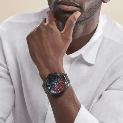 Outlet DIESEL Montre Mega Chief Noir