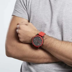 New DIESEL Montre Mr Daddy 2.0 Divers cadran gris fond gunmetal bracelet acier gris