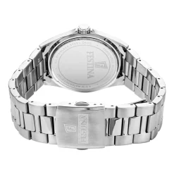 Clearance FESTINA Montre Classics Bleu cadran argenté fond bleu bracelet acier argenté
