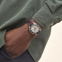 Outlet FESTINA Montre Junior Fond Blanc cadran argenté fond blanc bracelet cuir noir