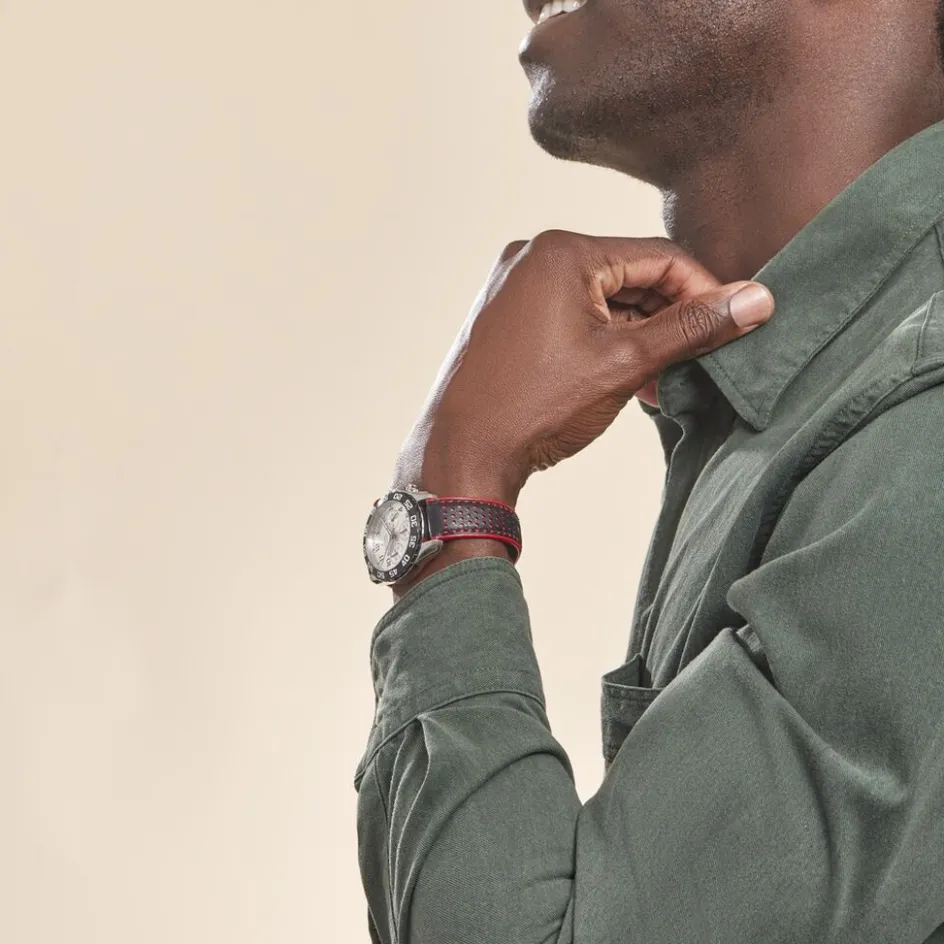 Outlet FESTINA Montre Junior Fond Blanc cadran argenté fond blanc bracelet cuir noir