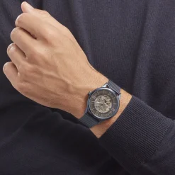 Clearance FESTINA Montre Squelette cadran bleu fond squelette bracelet acier bleu