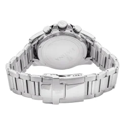 Discount FESTINA Montre Timeless Chronograph Noir cadran argenté fond noir bracelet acier argenté