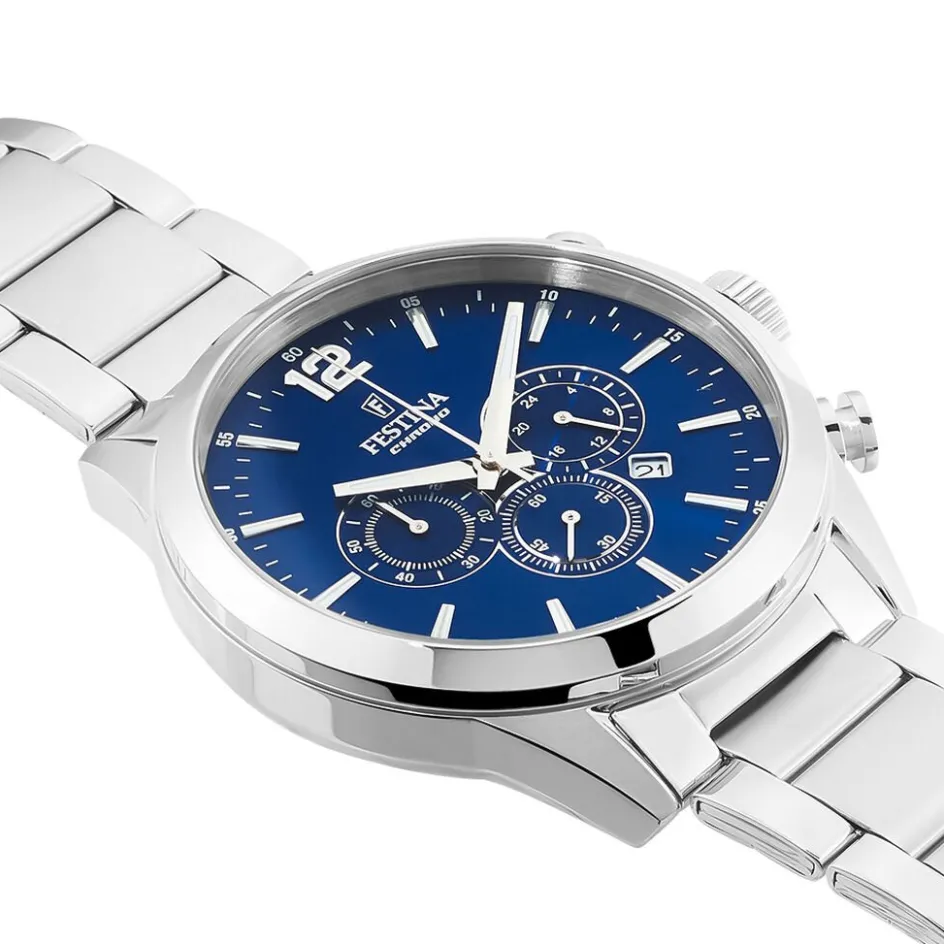 New FESTINA Montre Timeless Chronograph Bleu