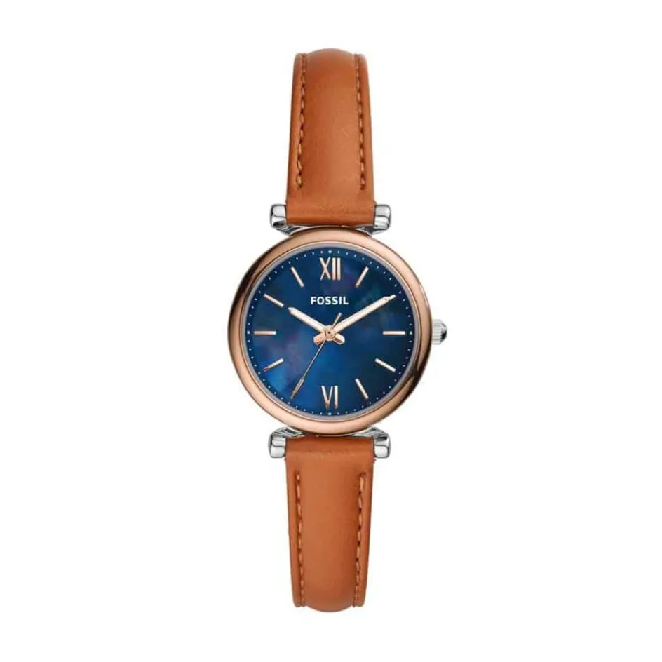 New FOSSIL Montre Carlie Mini Bleu