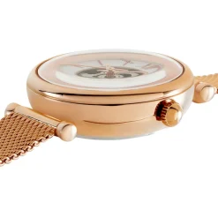 Clearance FOSSIL Montre Carlie Mini Me Nacre cadran doré rose fond nacre bracelet acier doré rose