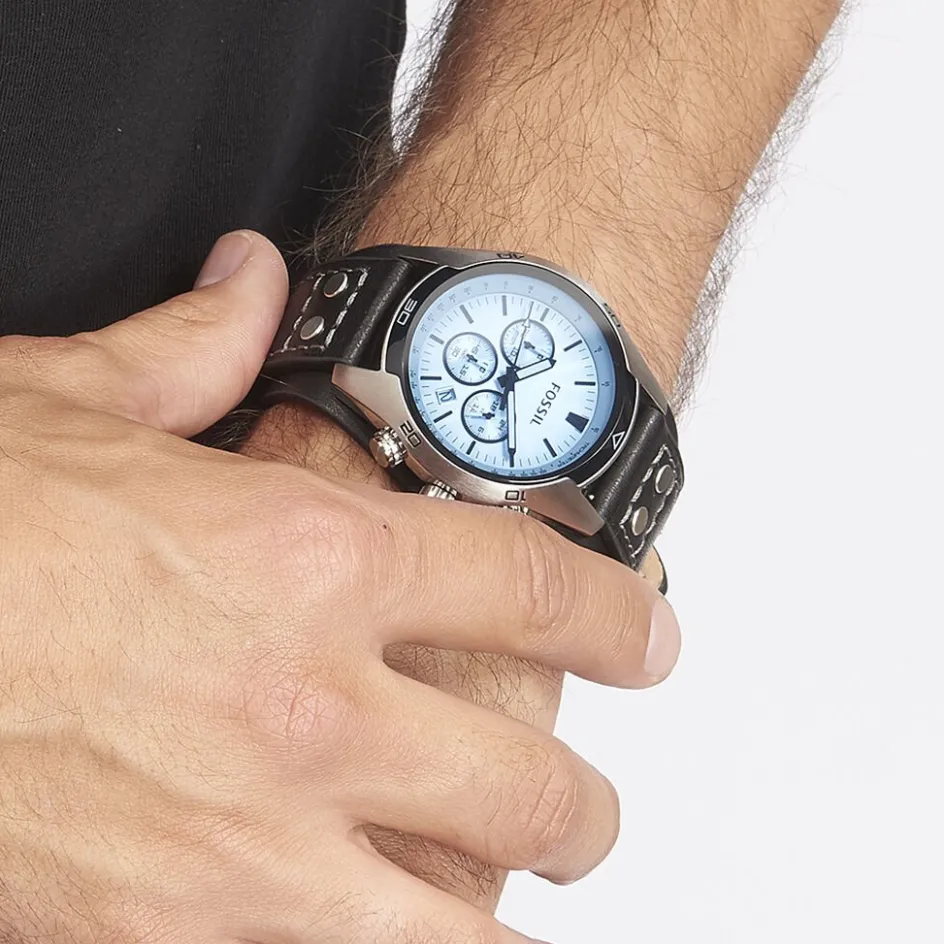 Clearance FOSSIL Montre Coachman Bleu