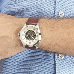 FOSSIL Montre Grant Automatique Beige* Montres Squelettes|Montres Classiques