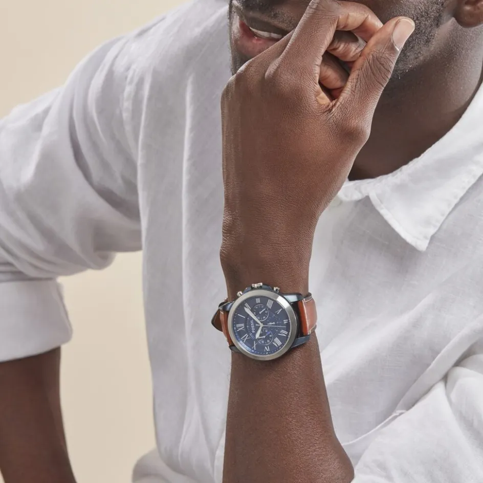 FOSSIL Montre Grant Bleu* Montres Classiques