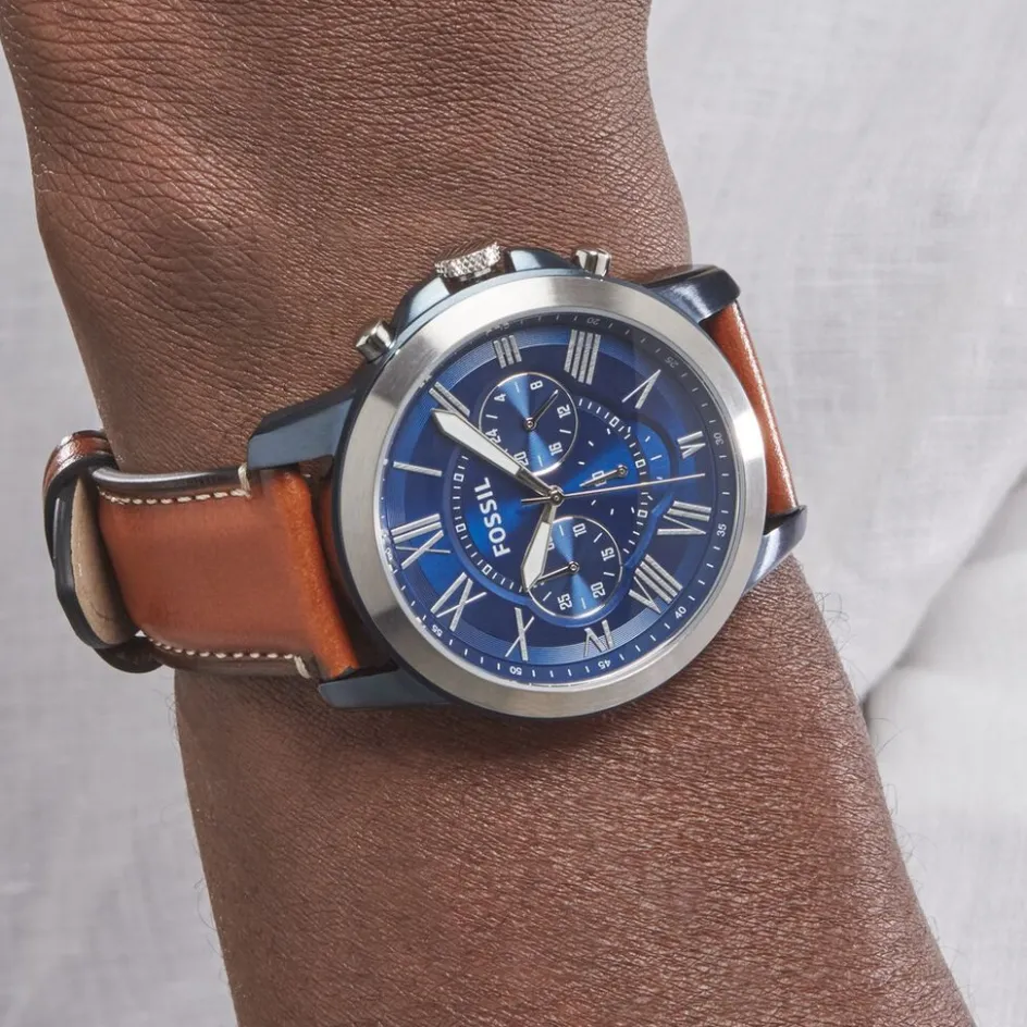 FOSSIL Montre Grant Bleu* Montres Classiques
