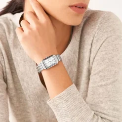 Outlet FOSSIL Montre Raquel Argenté cadran argenté fond argenté bracelet acier argenté