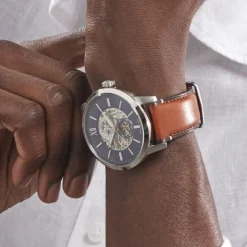 FOSSIL Montre Townsman Auto Bleu* Montres Squelettes|Montres Classiques