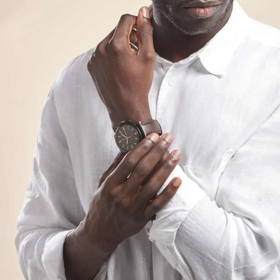 Online FOSSIL Montre Townsman Chrono Noir