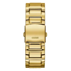 Discount GUESS Montre Frontier Jaune cadran doré fond doré bracelet acier doré