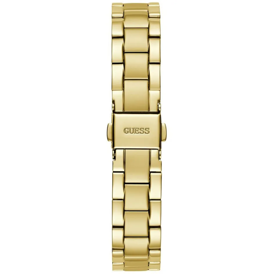 GUESS Montre Mini Luna Champagne cadran doré fond champagne bracelet acier doré