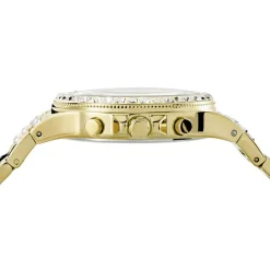 GUESS Montre Moonlight Champagne cadran doré fond champagne bracelet acier doré