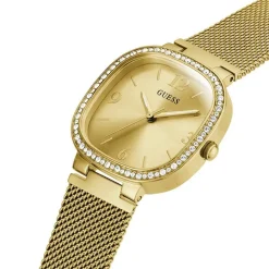 New GUESS Montre Tapestry Doré cadran doré fond doré bracelet acier doré