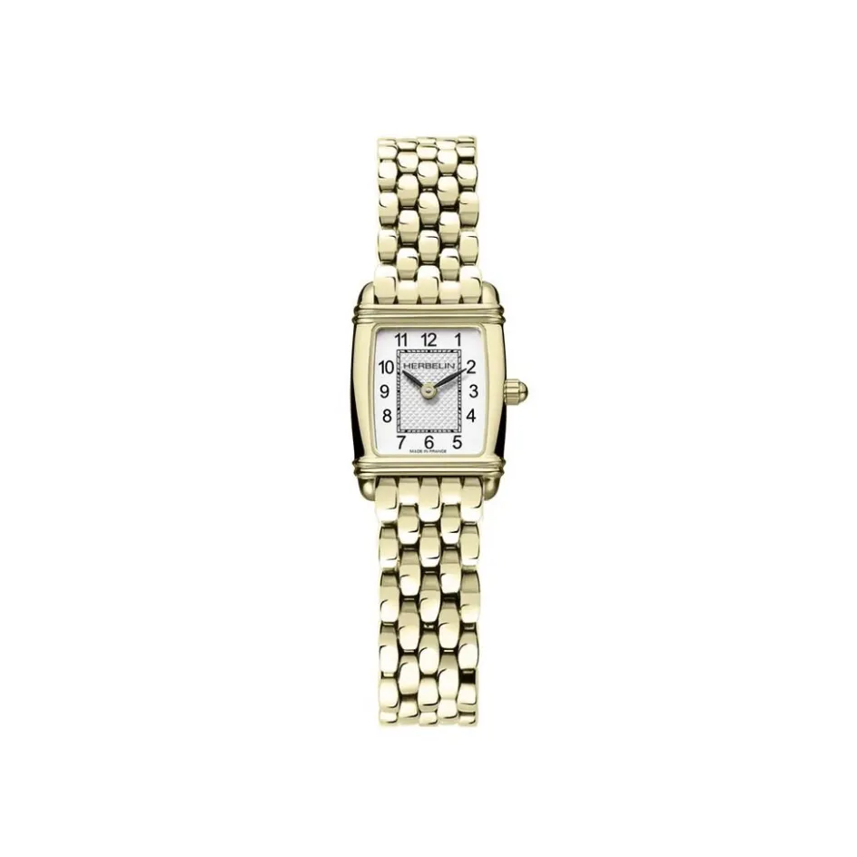 New HERBELIN Montre Art Deco Argenté