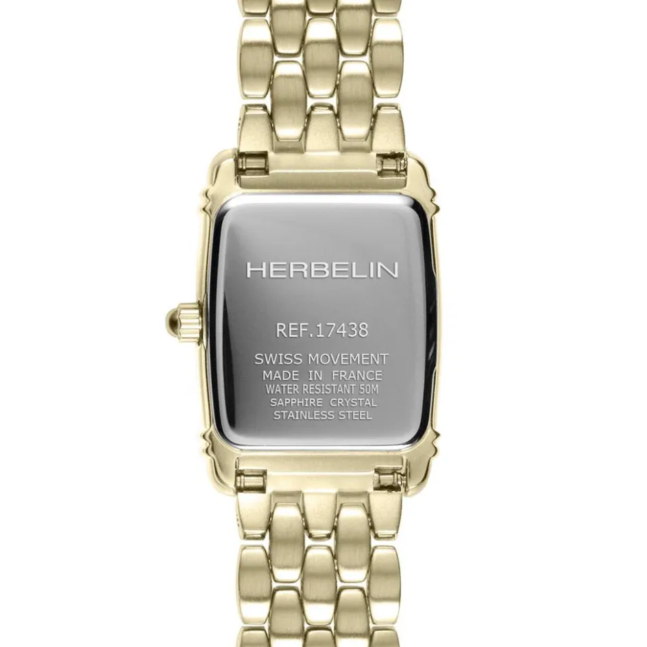 New HERBELIN Montre Art Deco Argenté