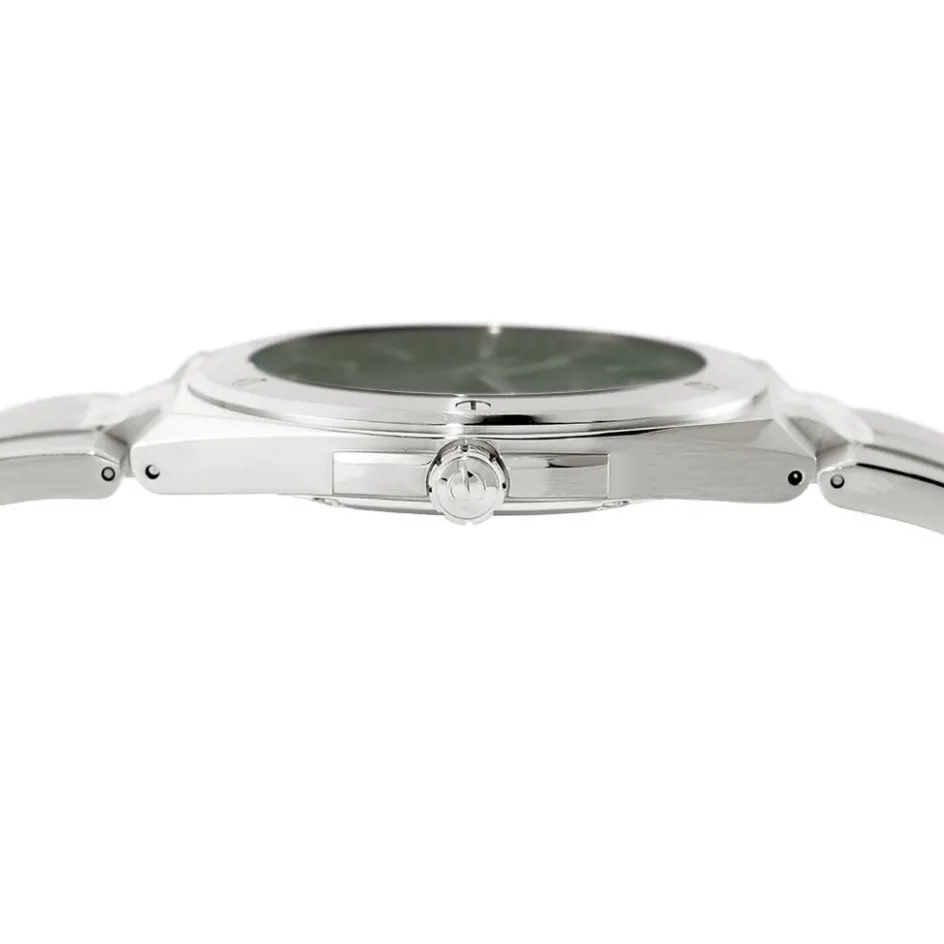 Best HERBELIN Montre Cap Camarat Vert cadran argenté fond vert bracelet métal argenté