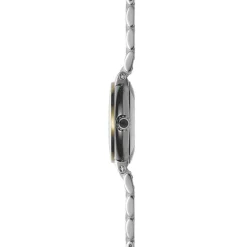 Online HERBELIN Montre Galet Blanc cadran bicolore fond blanc bracelet acier bicolore