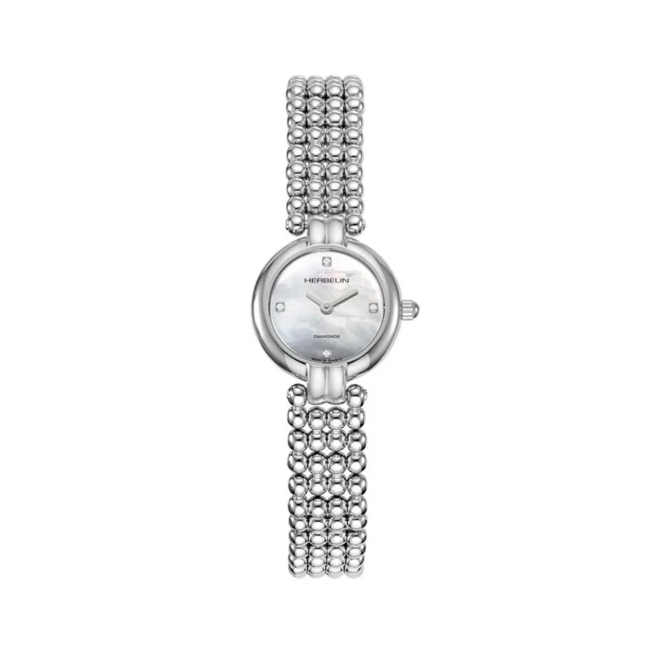 Best HERBELIN Montre Perles Nacre Blanche