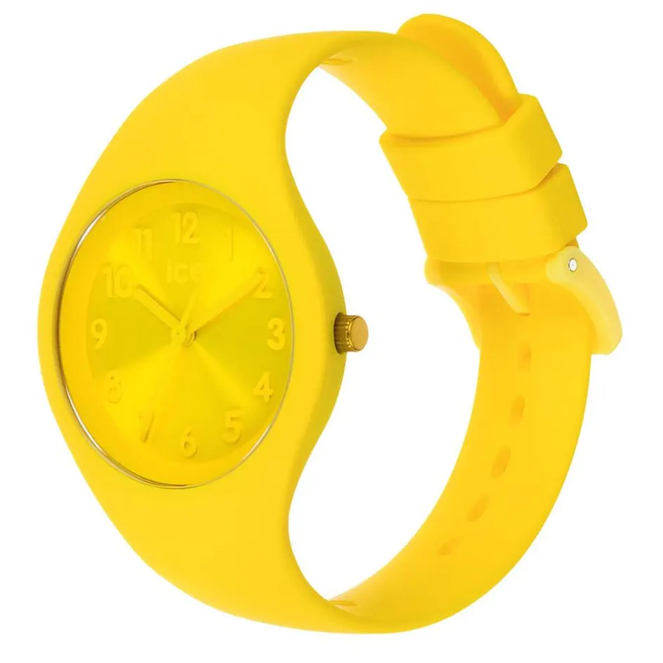 New ICE WATCH Montre Colour Jaune cadran jaune fond jaune bracelet silicone jaune