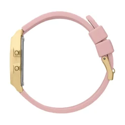 Clearance ICE WATCH Montre Digit Retro Rose cadran doré bracelet silicone rose