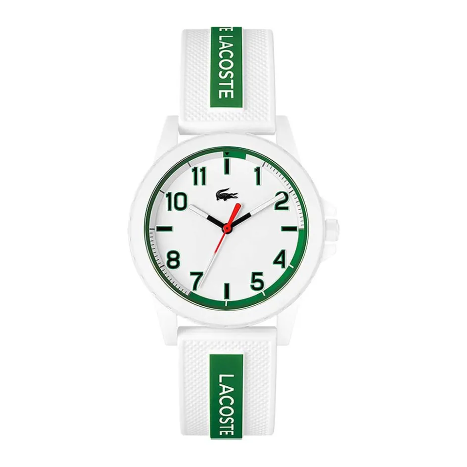 Sale LACOSTE Montre Teen/rider Blanc cadran blanc fond blanc bracelet silicone blanc