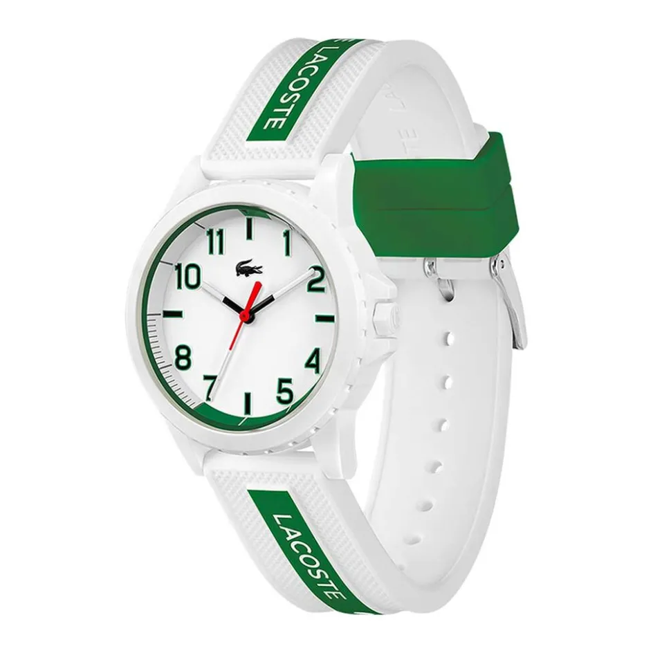 Sale LACOSTE Montre Teen/rider Blanc cadran blanc fond blanc bracelet silicone blanc