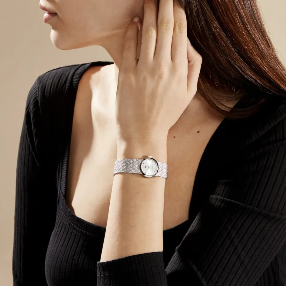 Online LIP Montre Henriette 22 Argenté cadran argenté fond argenté bracelet métal argenté