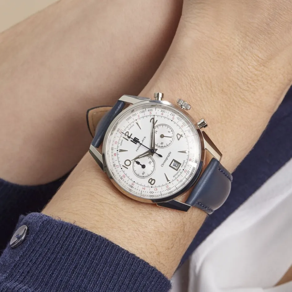 LIP Montre Himalaya Chrono Blanc Argenté* Montres Made In France|Montres Classiques