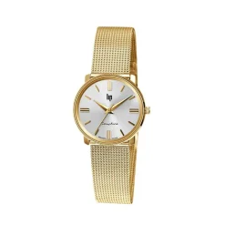 Online LIP Montre Himalaya Dauphine 29 Doré cadran argenté fond argenté bracelet acier doré