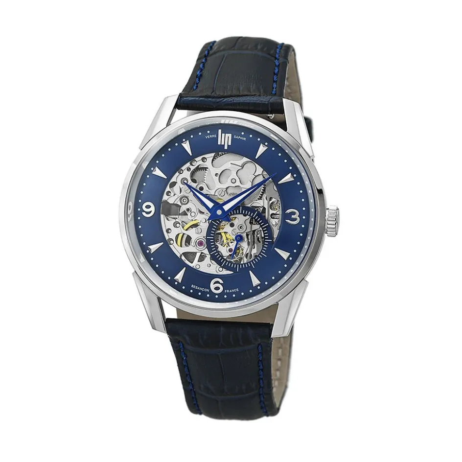 LIP Montre Himalaya Squelette Bleu* Montres Made In France|Montres Automatiques