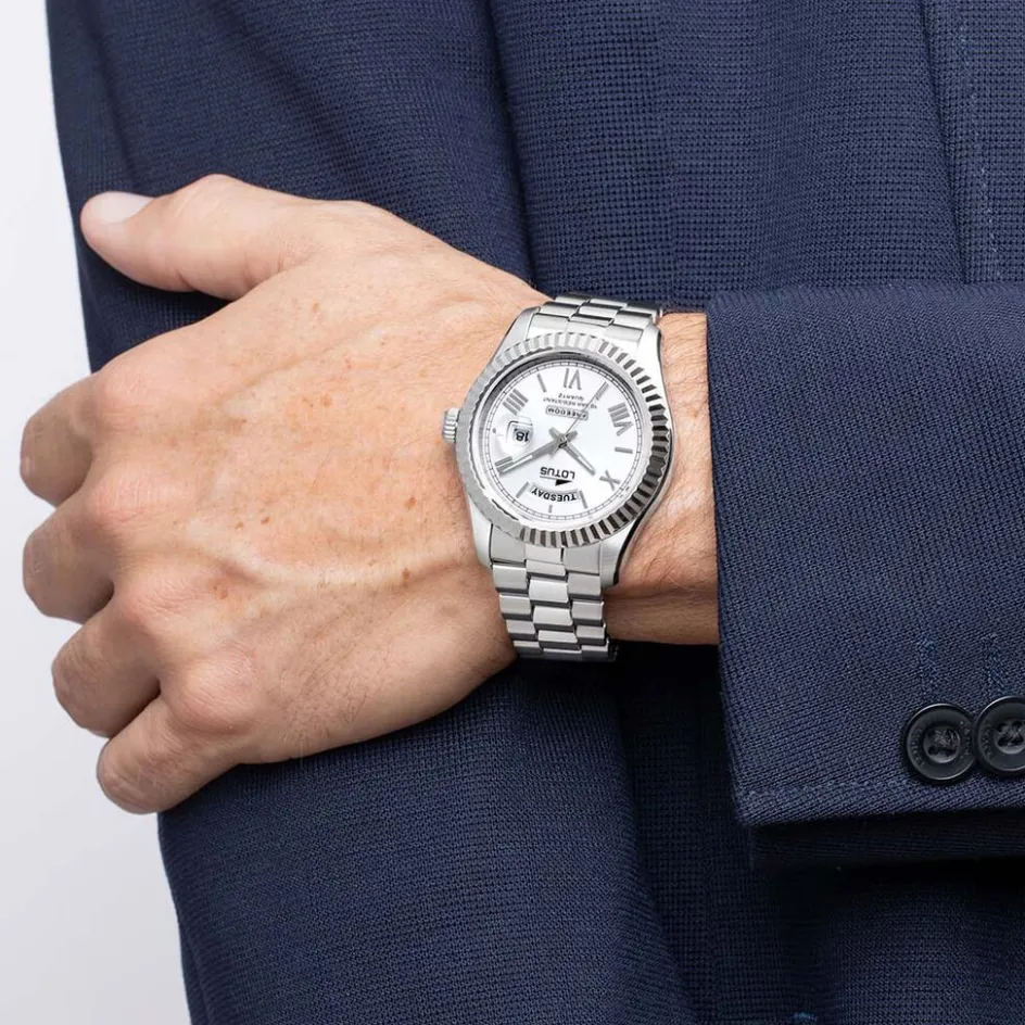 Outlet LOTUS Montre Freedom Collection Argenté cadran argenté fond argenté bracelet acier argenté