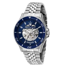 MASERATI Montre Sfida Bleu* Montres Squelettes|Montres Automatiques