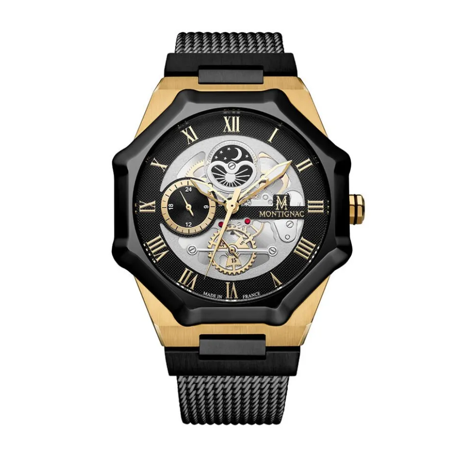 MONTIGNAC Montre Octagon Argenté* Montres Made In France